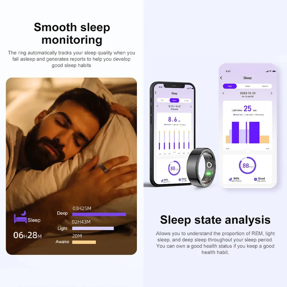 Advanced health tracker designed to give real-time data on fitness, sleep, and well-being for a more active and healthy lifestyle.