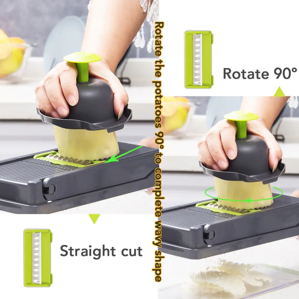 Essential kitchen vegetable cutter for effortless slicing and dicing, saving you time and effort.